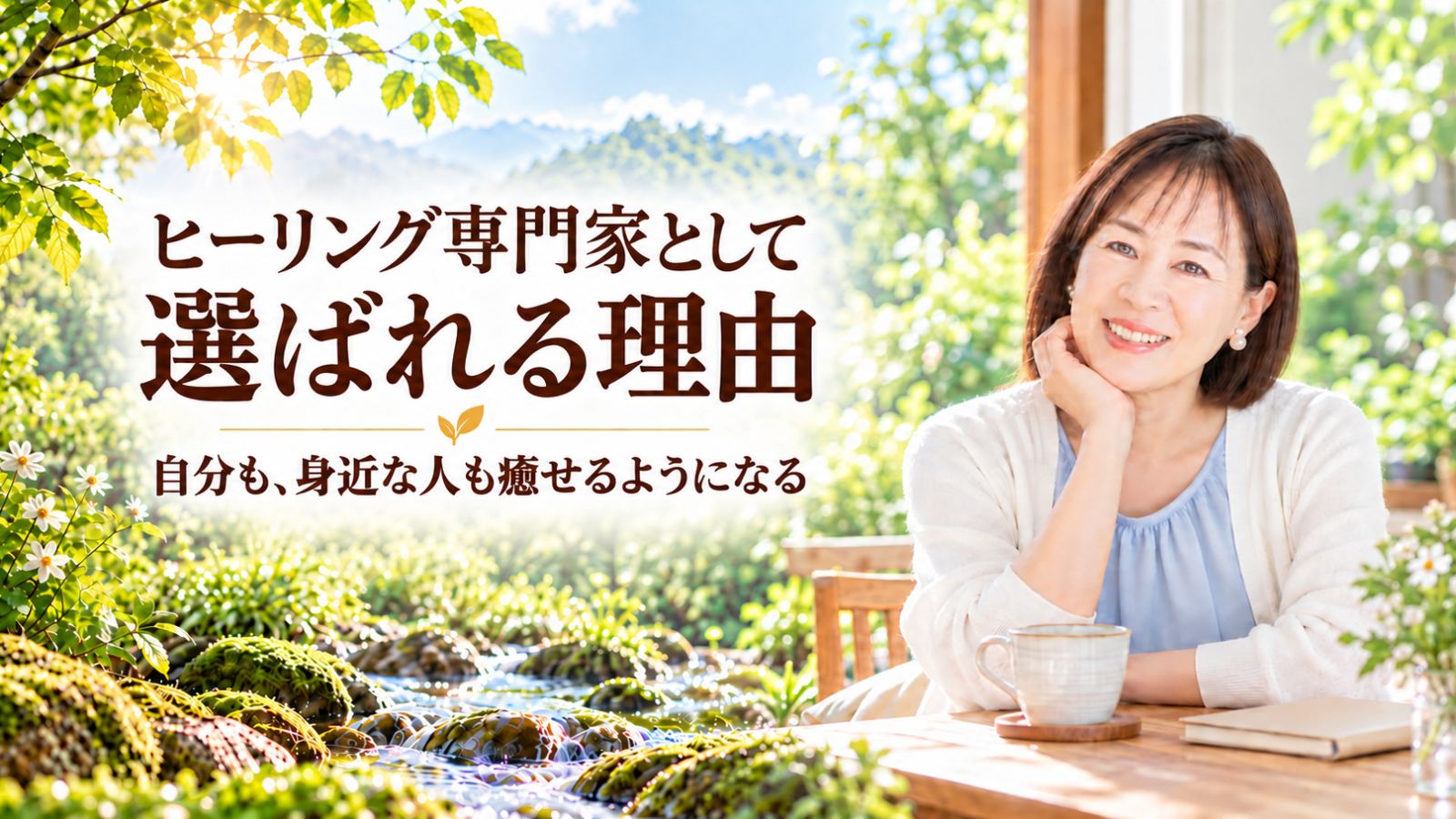 ヒーリング専門家として選ばれる理由 自分も、身近な人も癒せるようになる